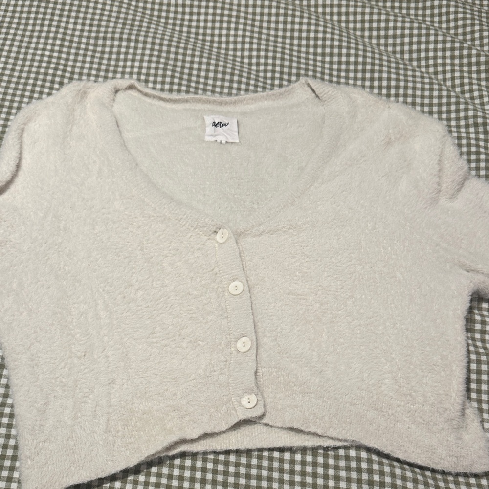 Aerie Button-Up Cardigan